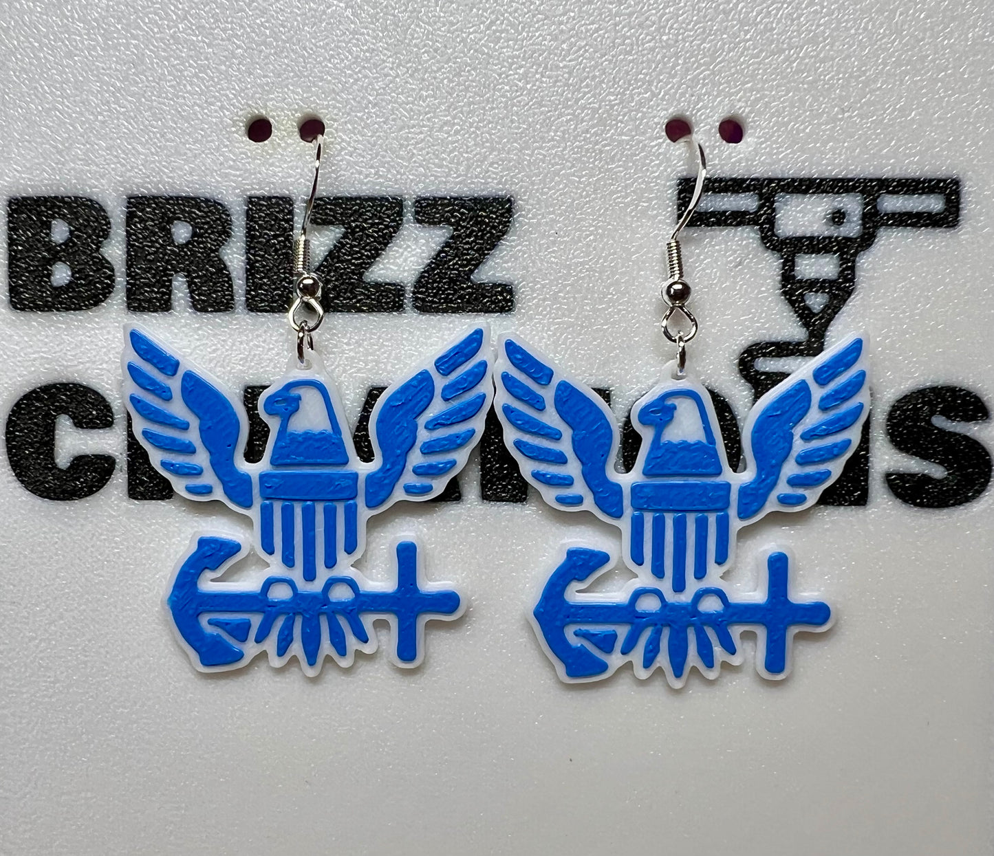 US Coast Guard Sterling Silver Earrings