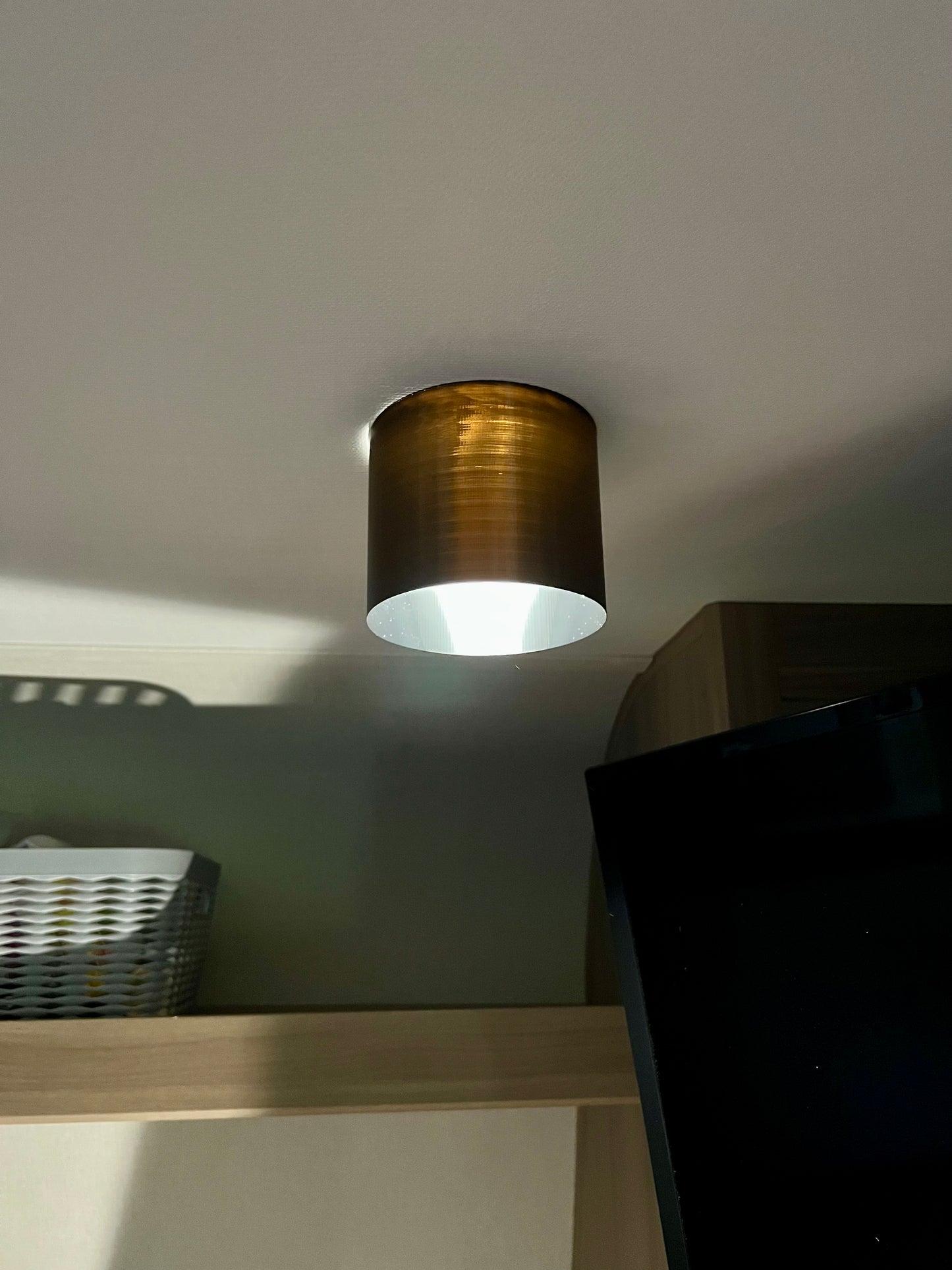 Cylinder RV LED Puck Light Shade