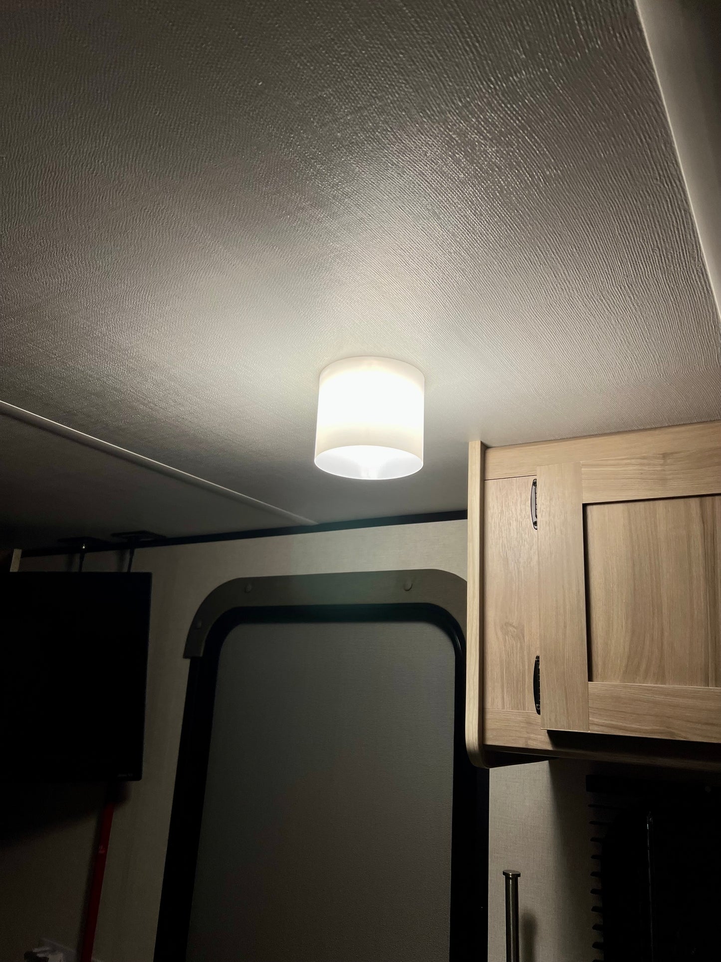 Cylinder RV LED Puck Light Shade