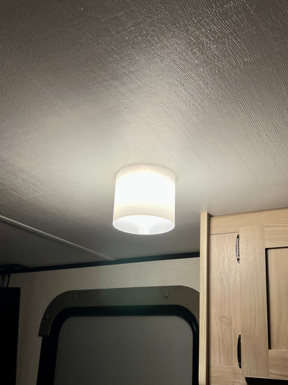 Cylinder RV LED Puck Light Shade