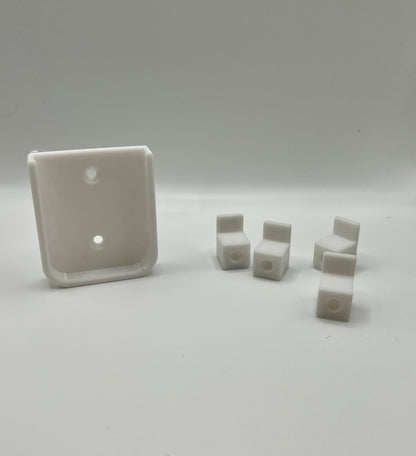 Electric Fireplace Remote Holder and Glass Clips