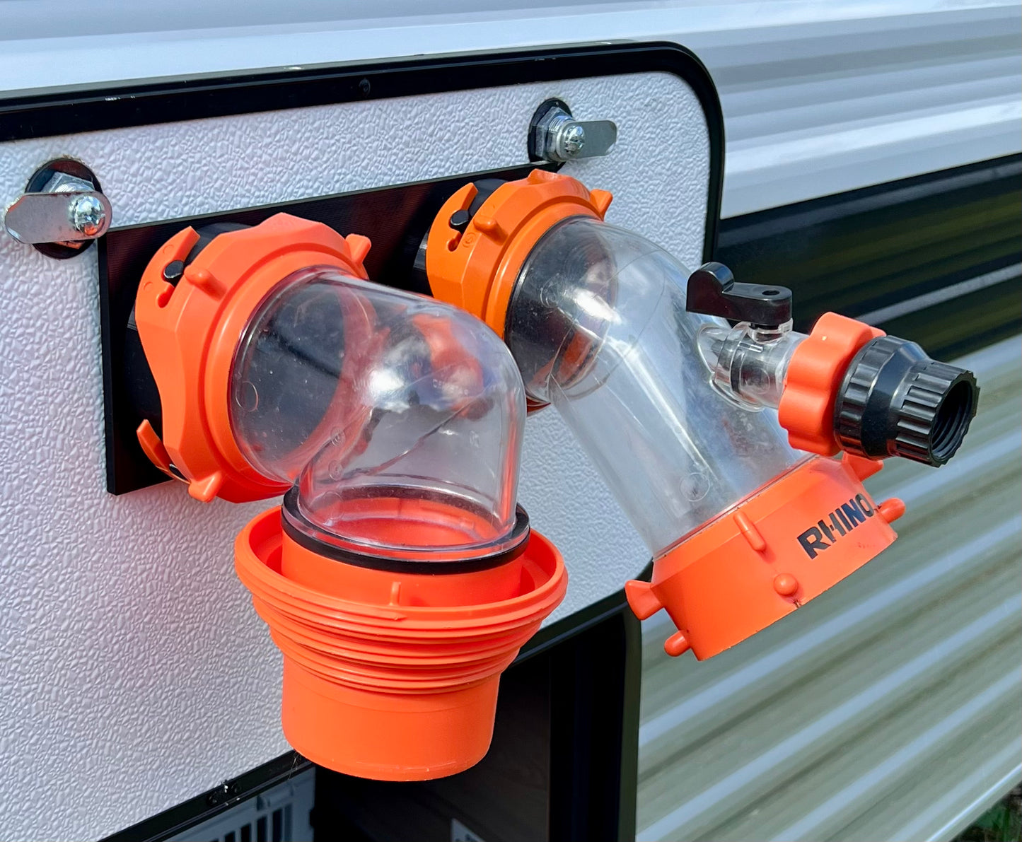 RV Sewer Hose Elbow Holder