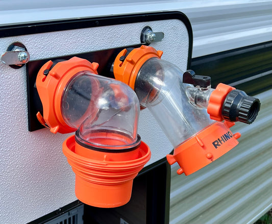 RV Sewer Hose Elbow Holder