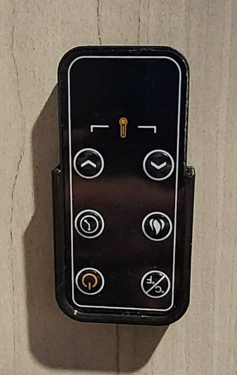 Electric Fireplace Remote Holder and Glass Clips
